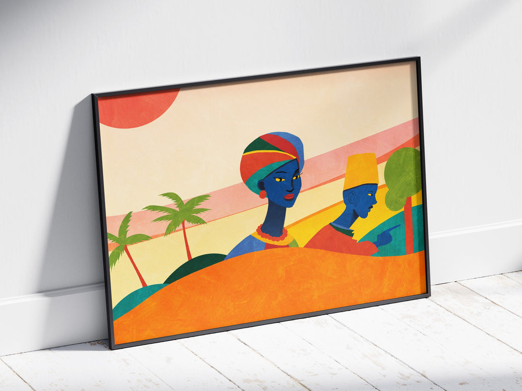Afro Wave Print