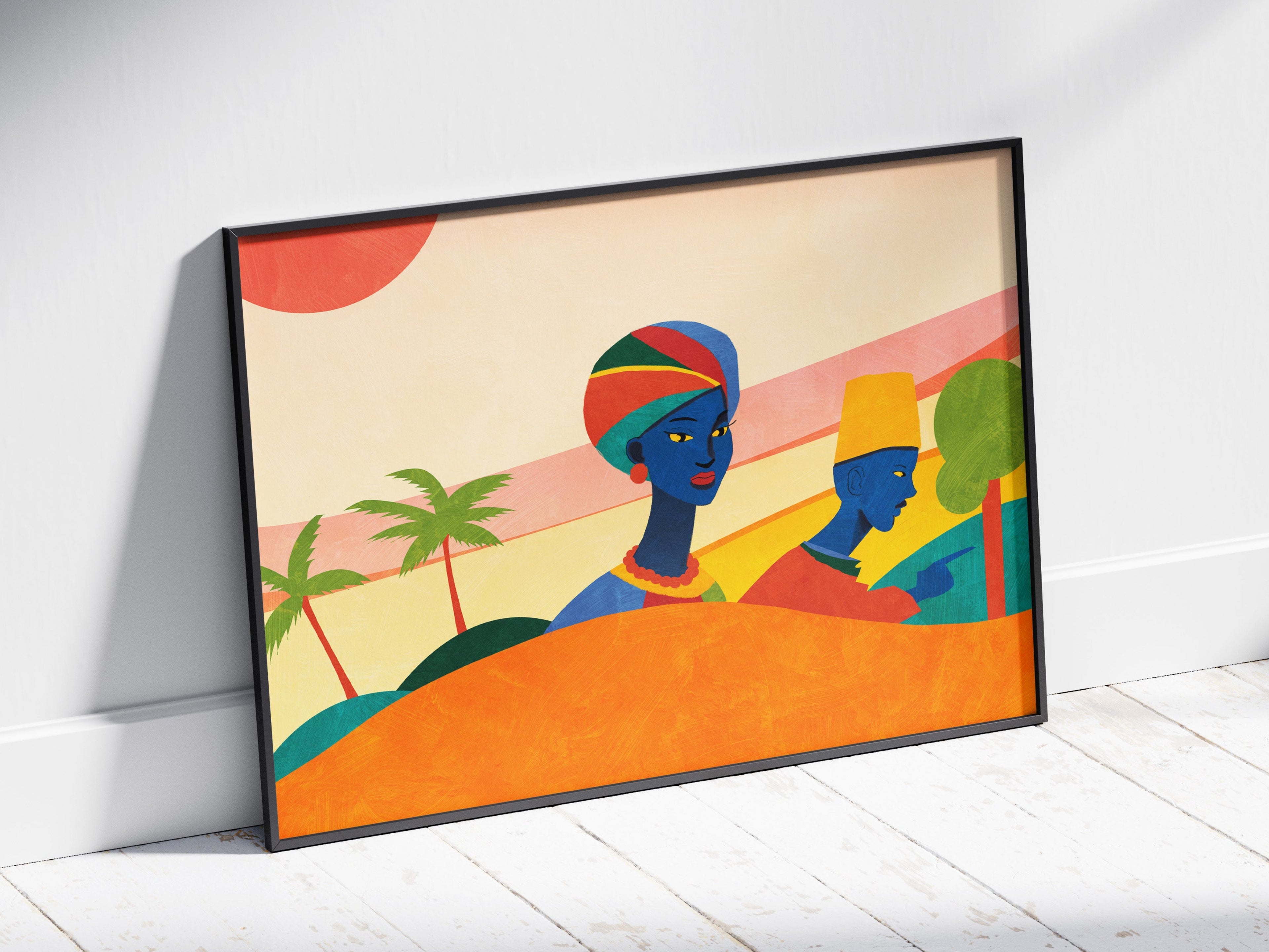 Afro Wave Print
