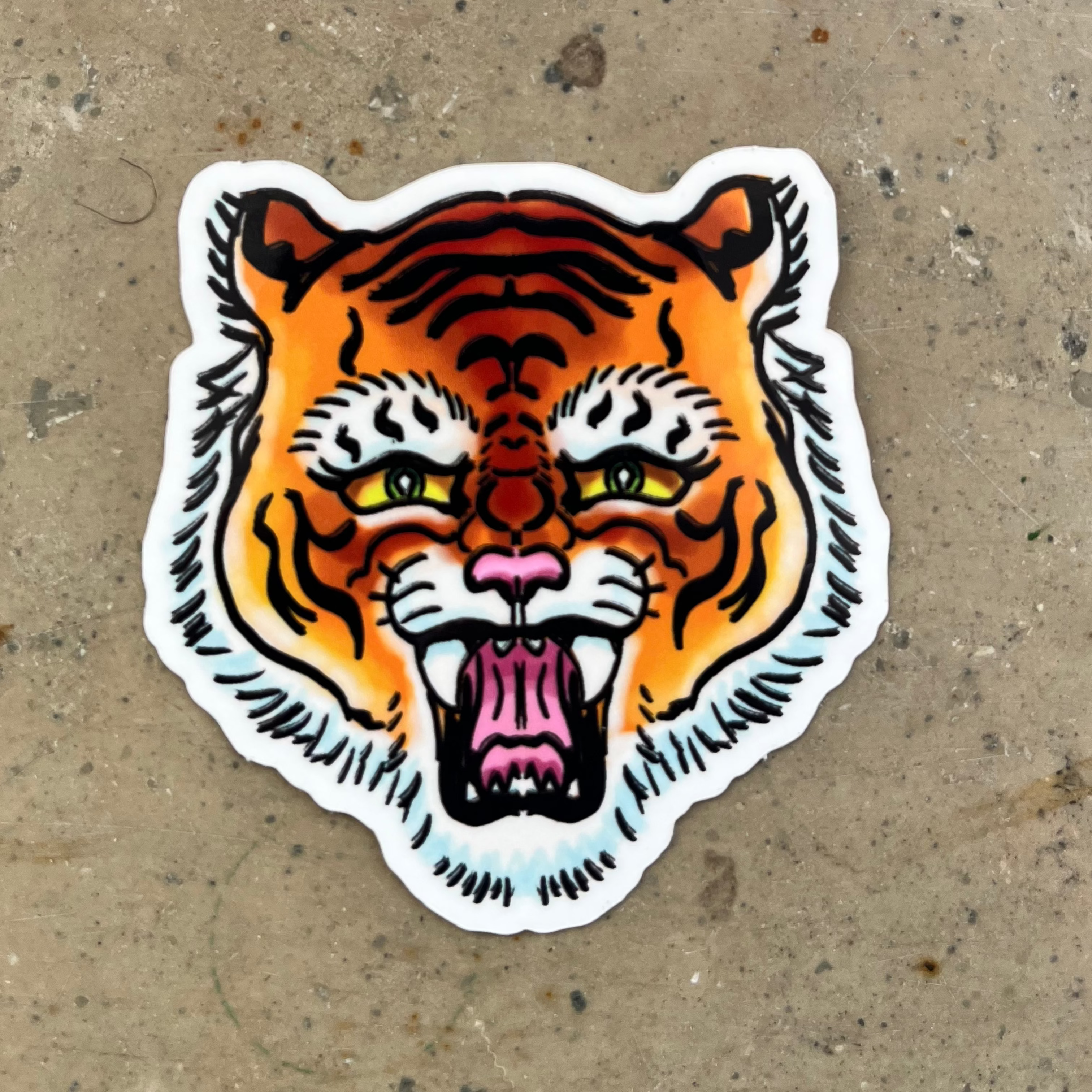 Furious Tiger Sticker