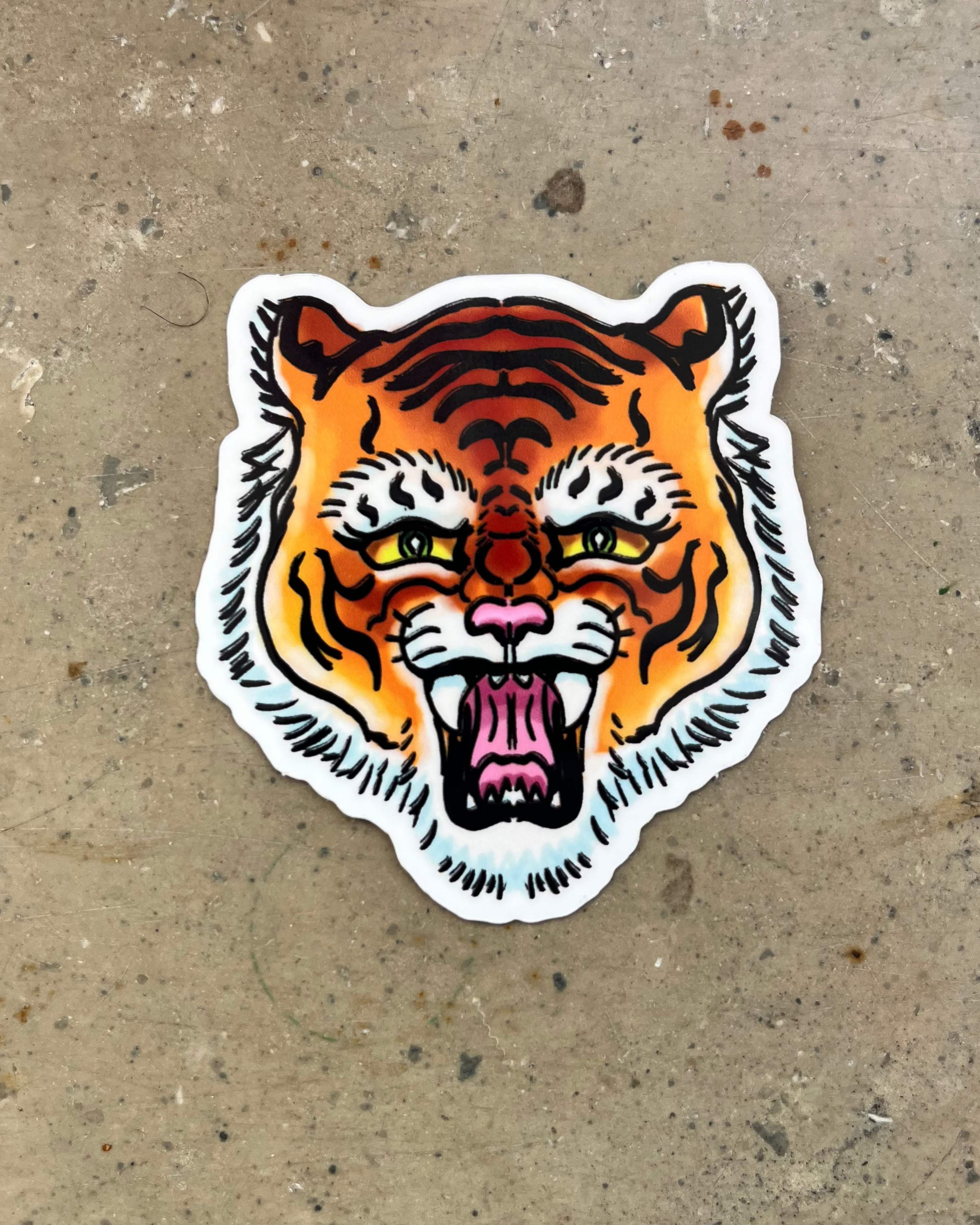 Furious Tiger Sticker