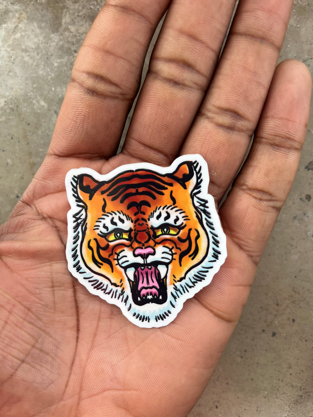 Furious Tiger Sticker