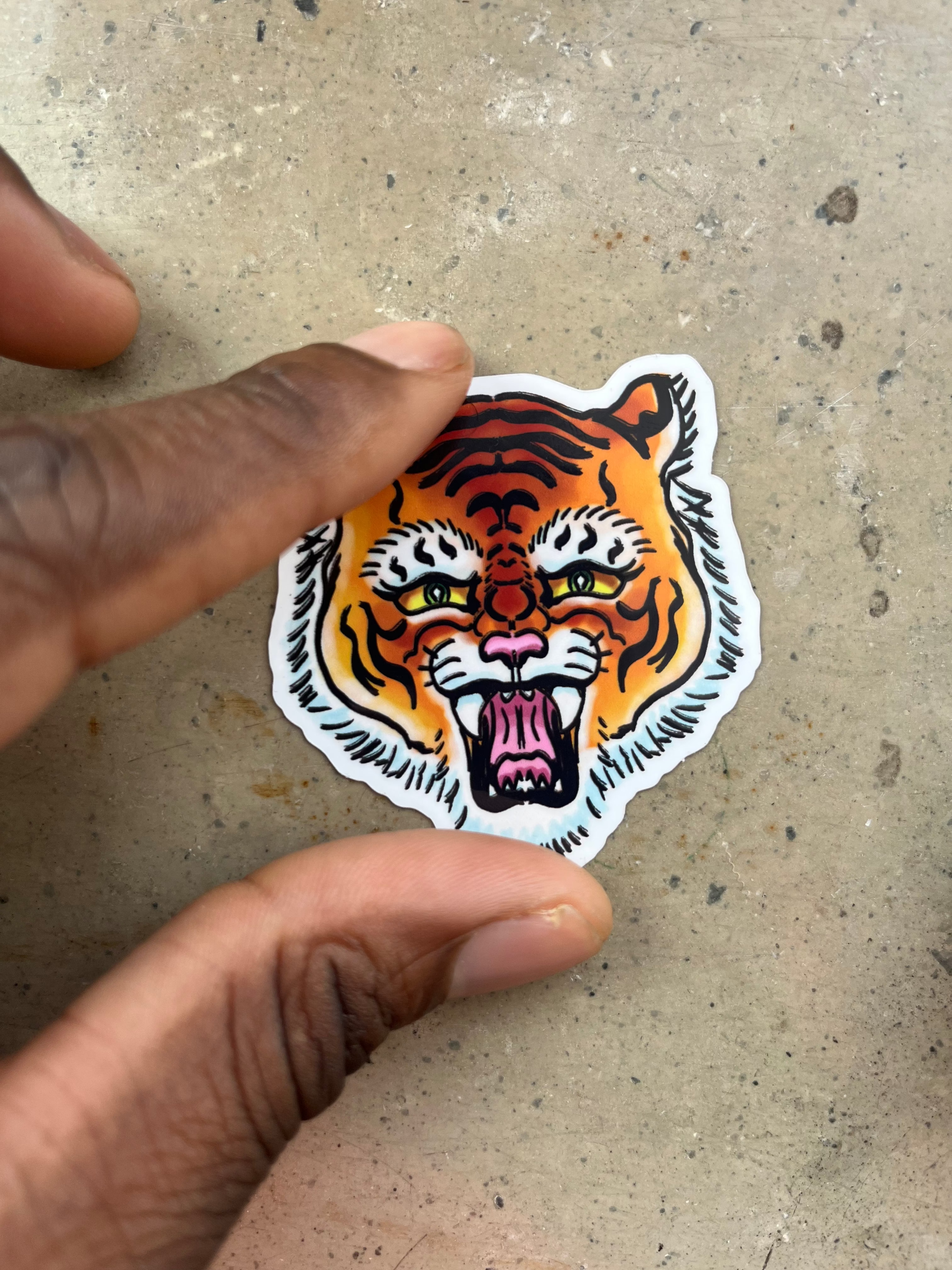 Furious Tiger Sticker