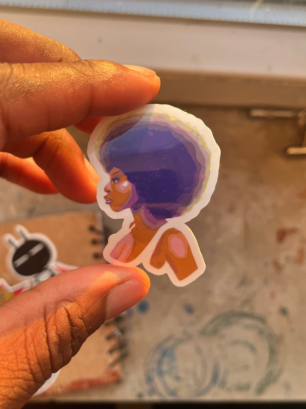 Afro-Girl Sticker