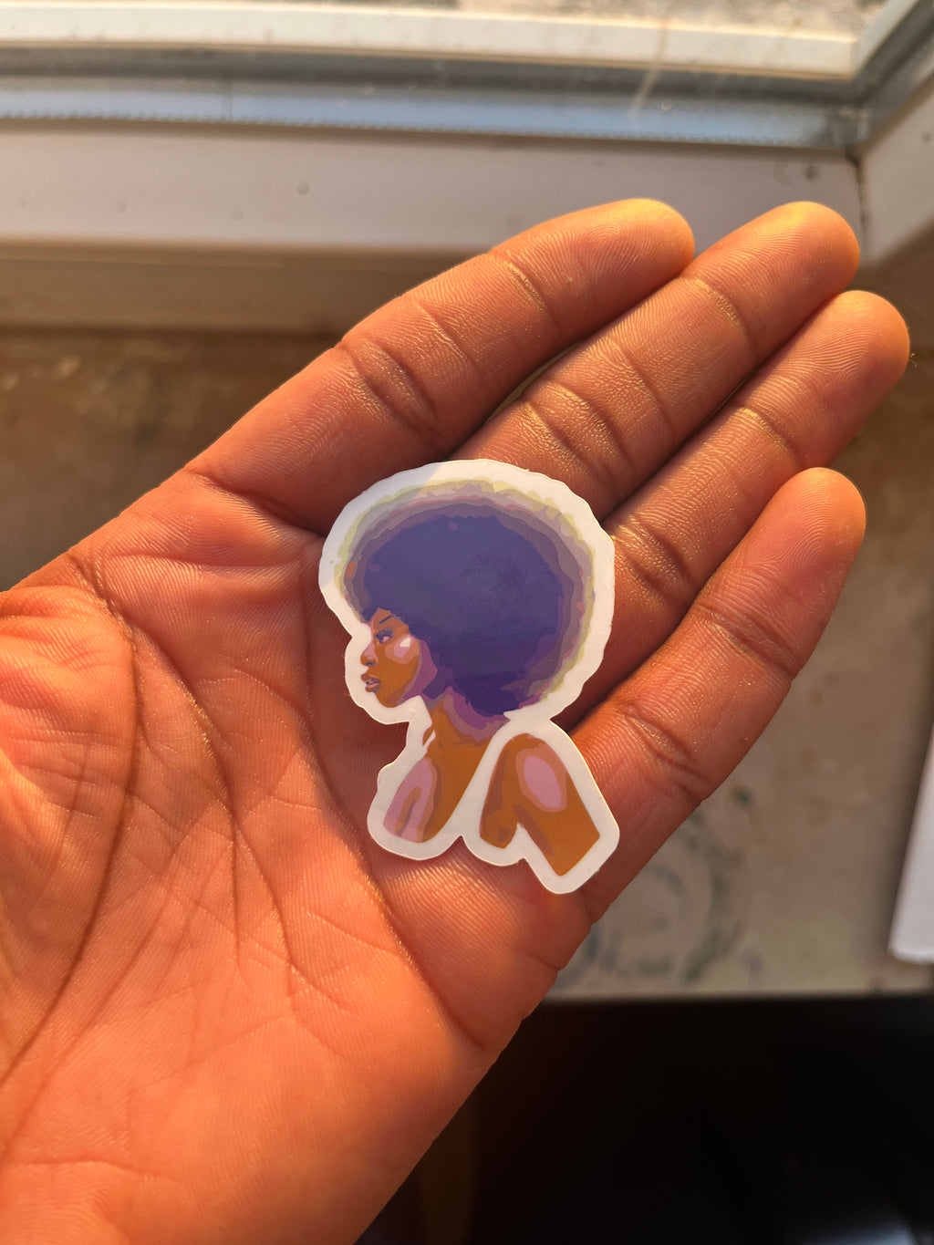 Afro-Girl Sticker