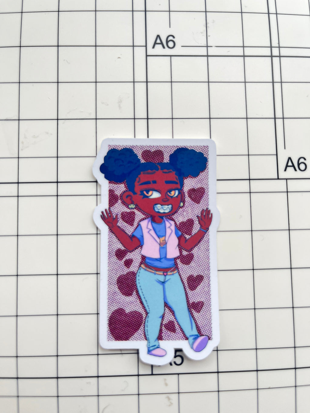 Black Chibi-Girl Sticker