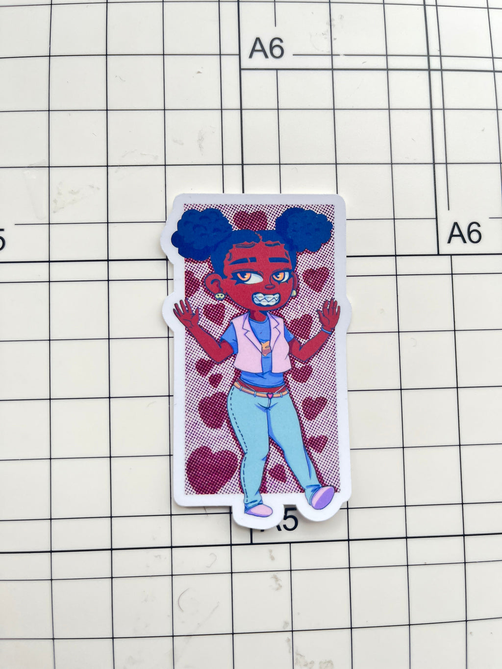 Black Chibi-Girl Sticker