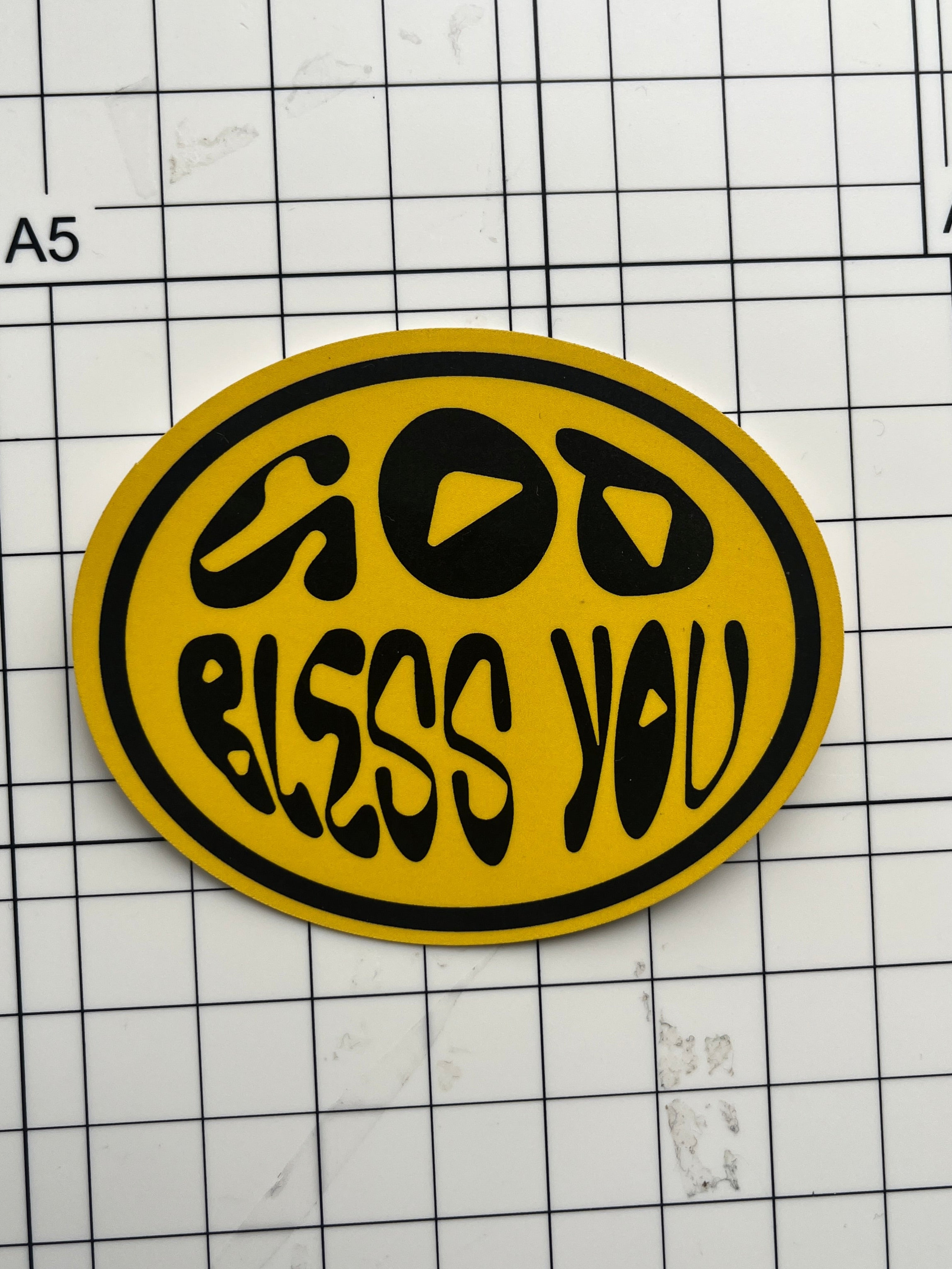 God Bless You Sticker