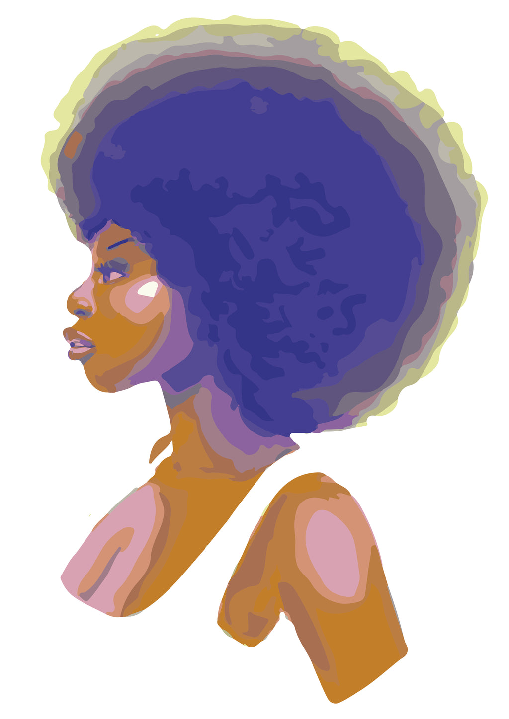 Afro Girl Print