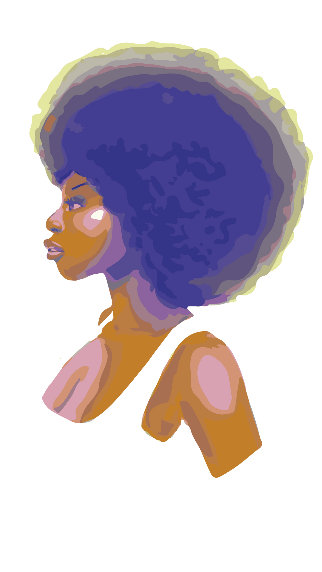 Afro-Girl Sticker