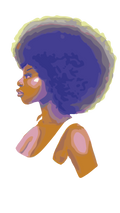 Afro-Girl Sticker