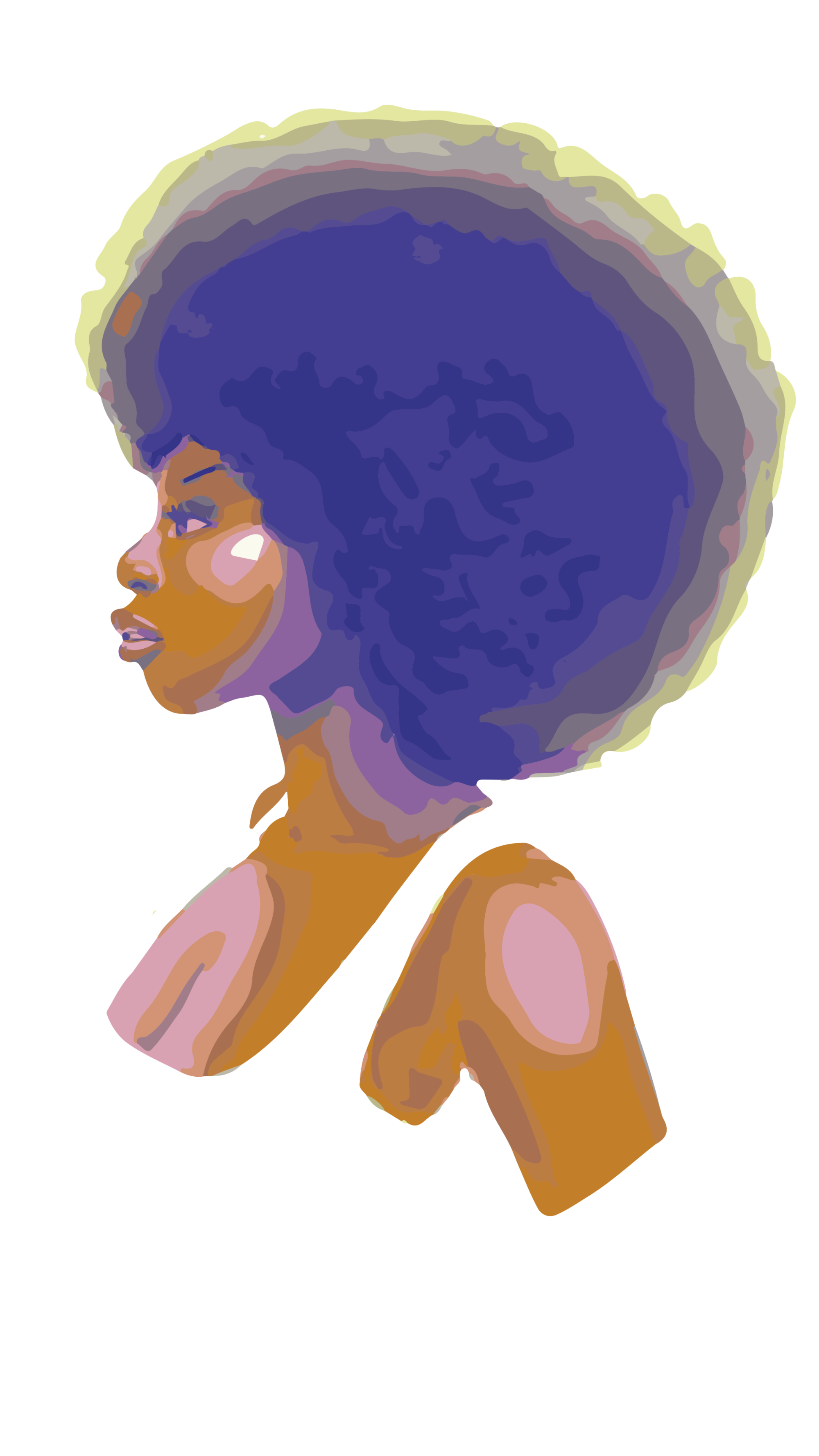 Afro-Girl Sticker