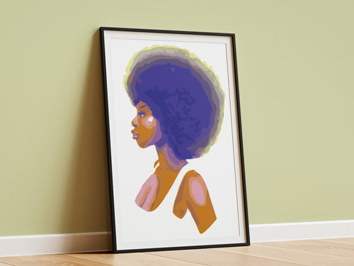 Afro Girl Print