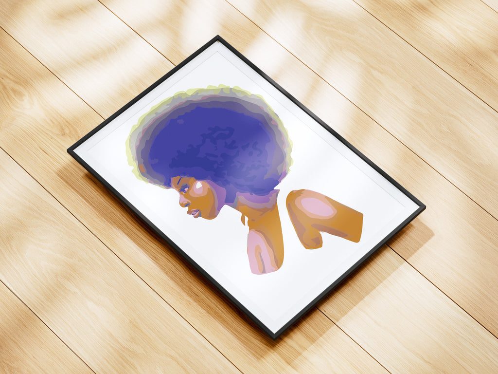 Afro Girl Print