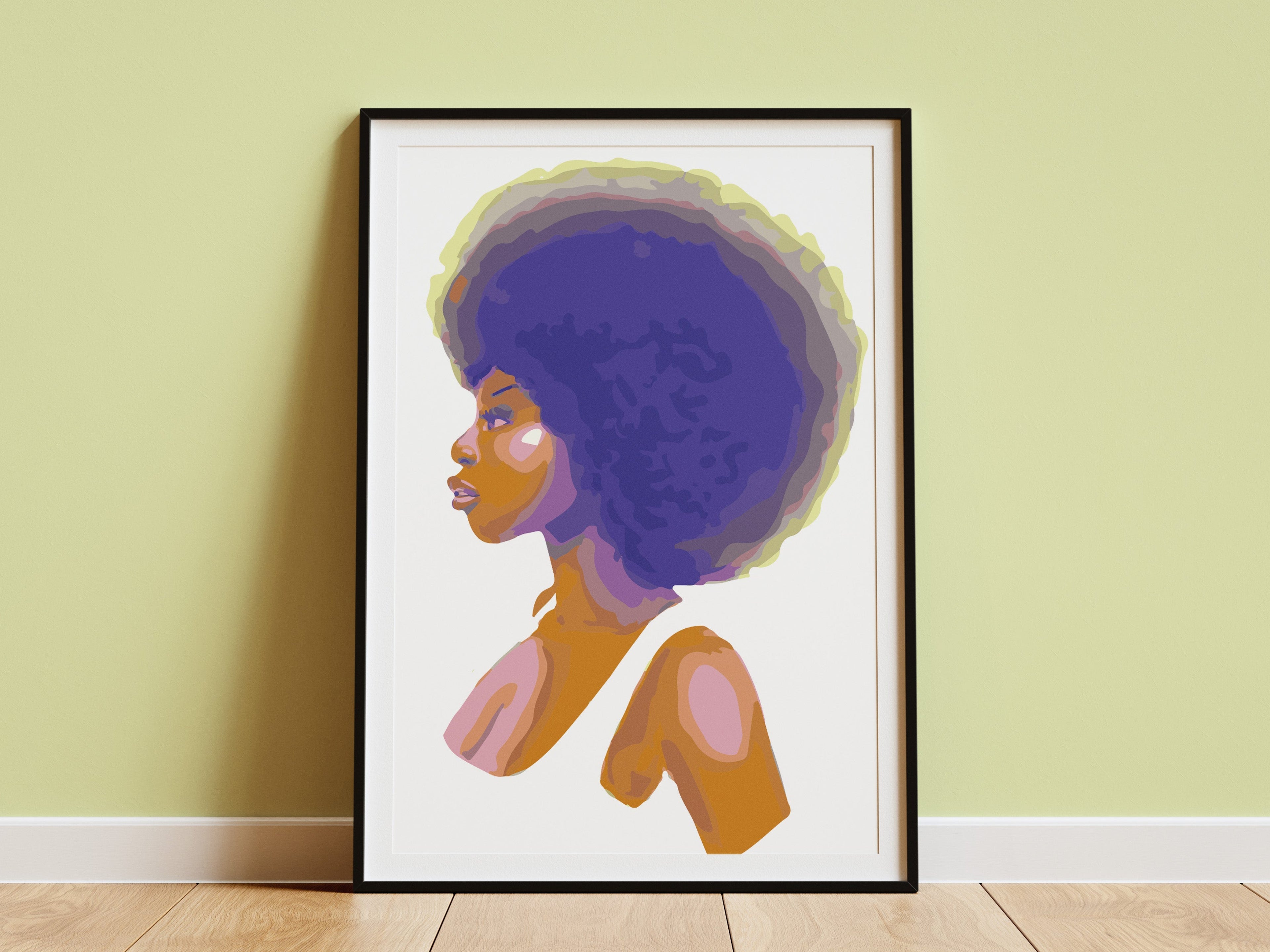 Afro Girl Print