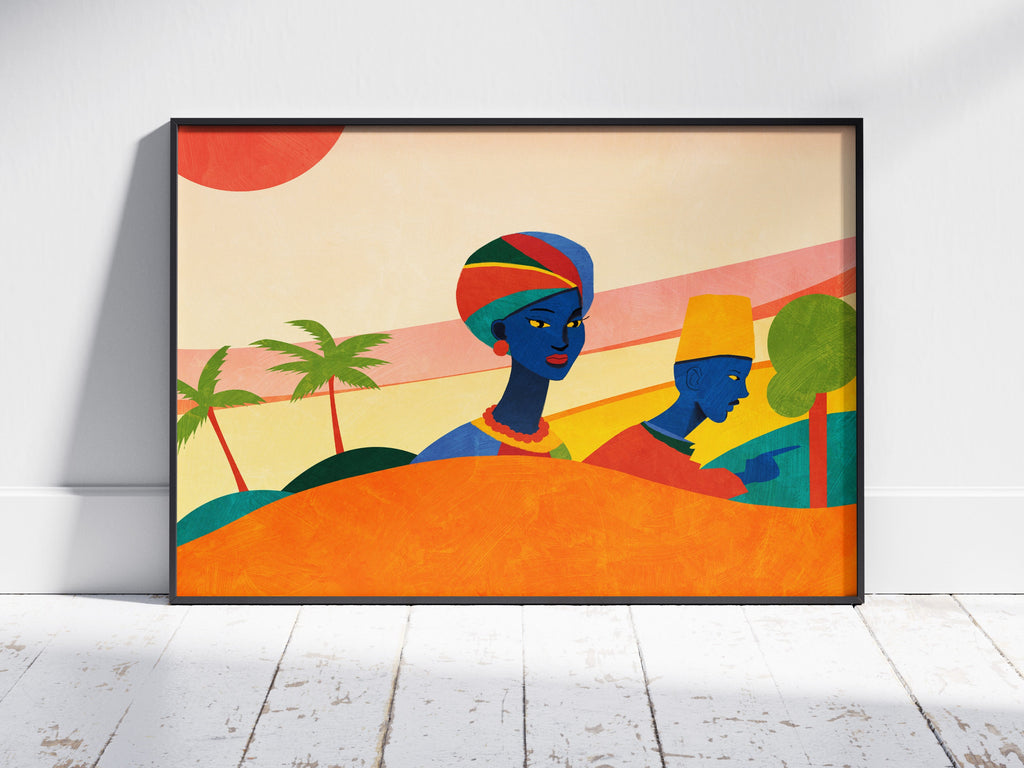 Afro Wave Print
