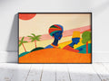 Afro Wave Print