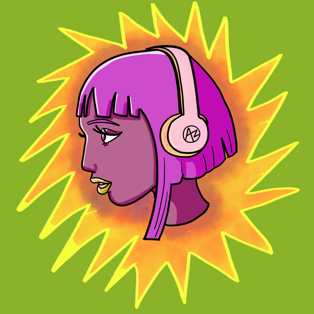 Y2k Headphones Girl Sticker