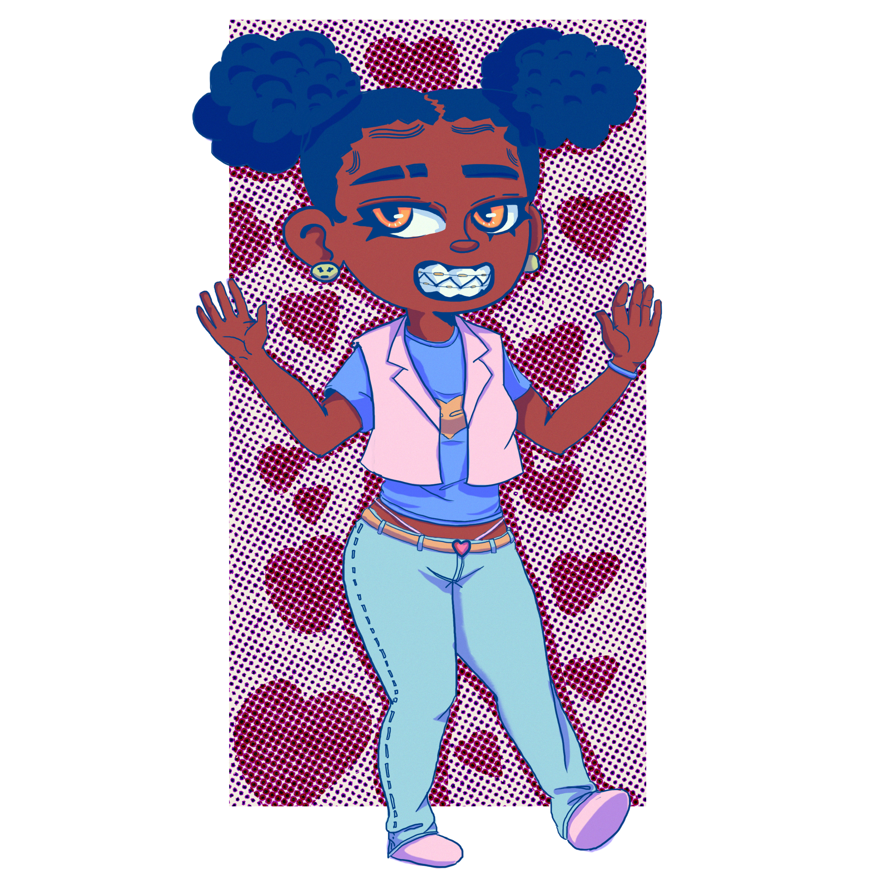 Black Chibi-Girl Sticker