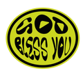 God Bless You Sticker