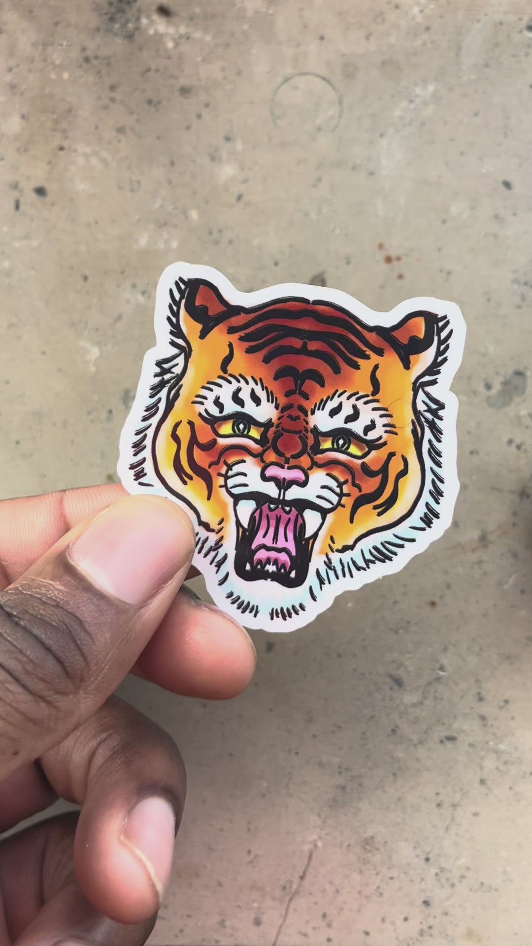 Furious Tiger Sticker