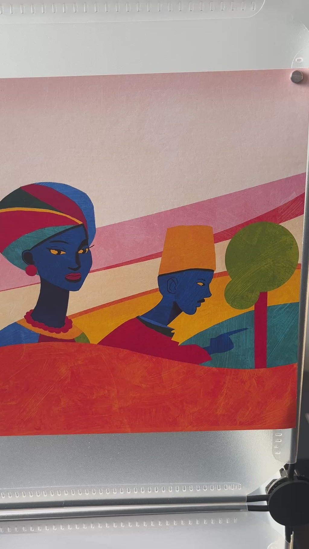 Afro Wave Print
