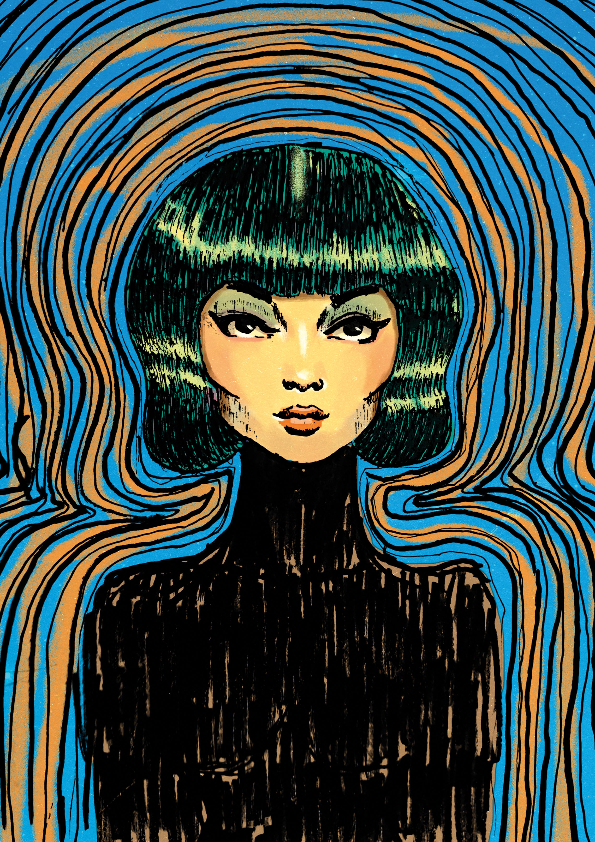 Surreal Lady Print
